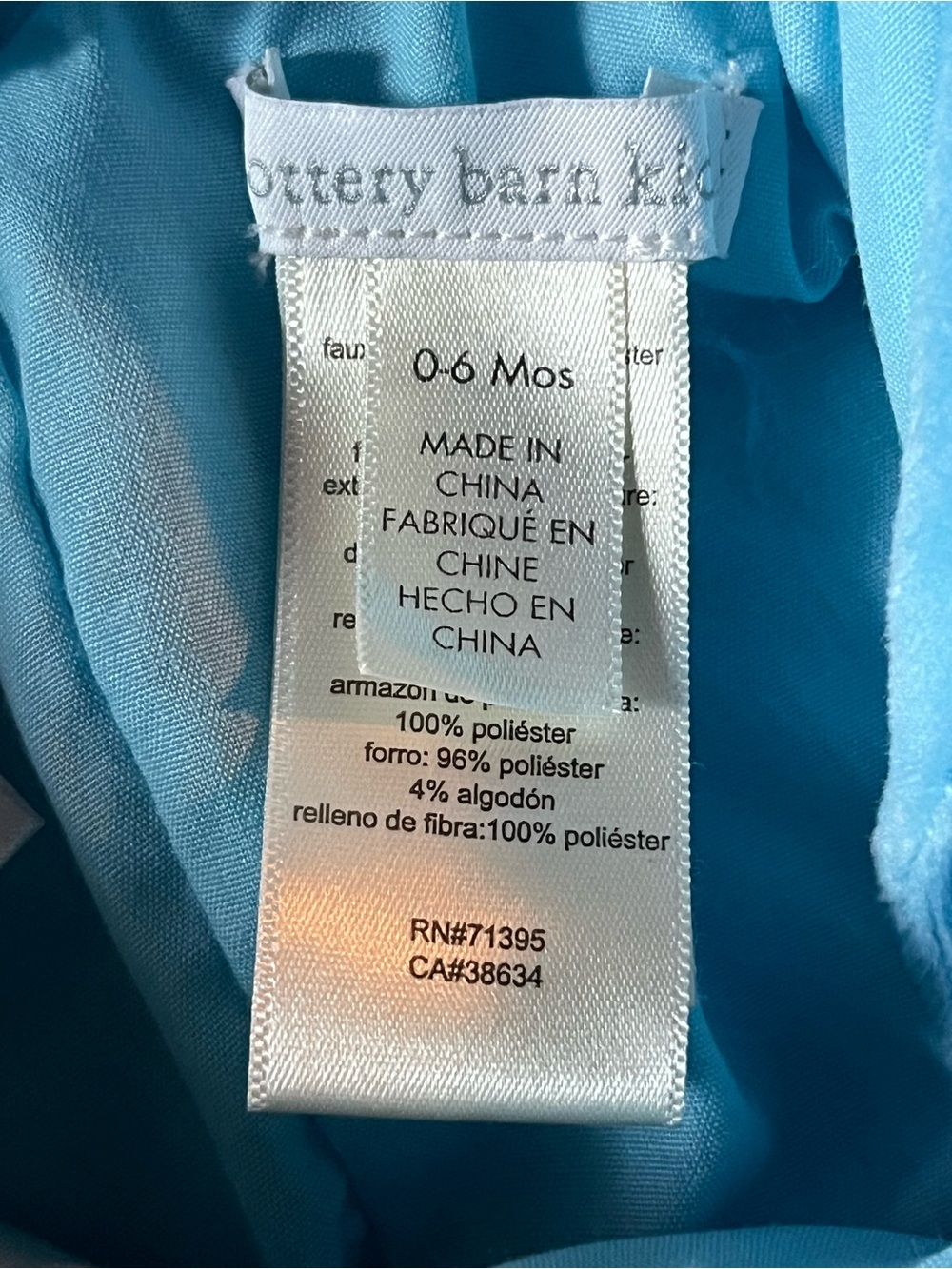 Blue Cozy Fleece Baby One-Piece with Hood - Picture 9 of 12